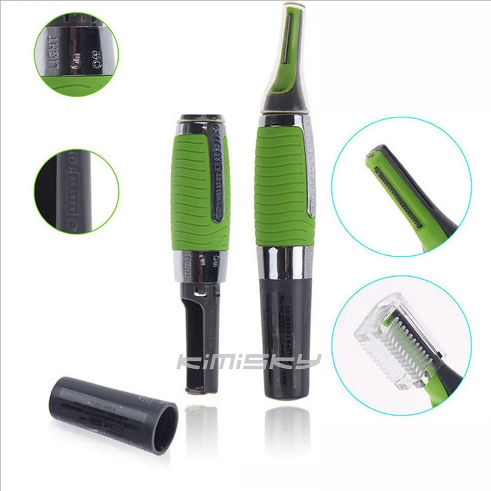 Горячая продажа KY 804 персональный уход за лицом бритва с насадками Trimer Led Green Man