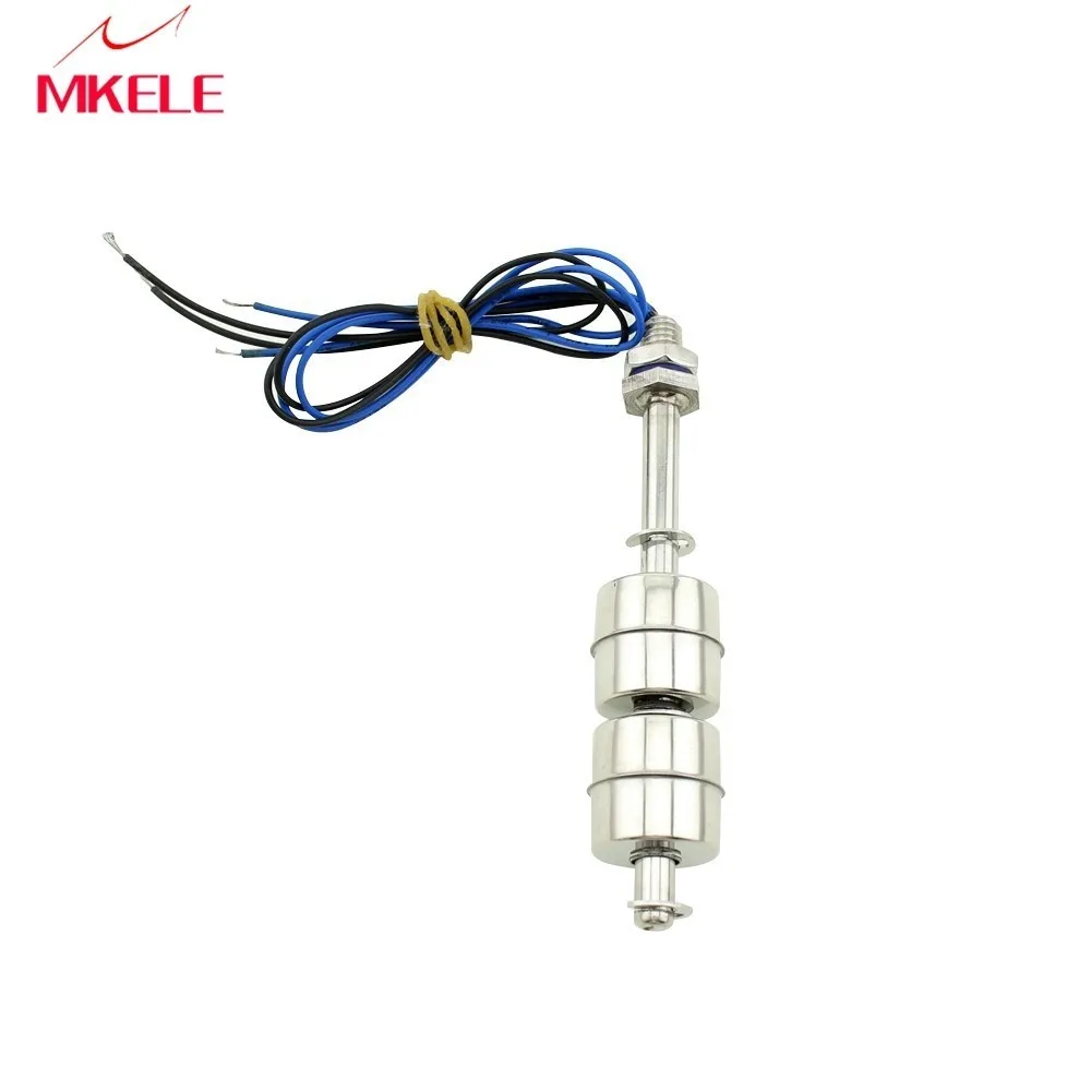 

Low cost 220V stainless steel dual ball float switch wired liquid level sensor switch MK-SFS12010-2