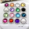 ZMASEY Sale Price 10Pcs/Lot 16MM Rhinestone Buttons Acrylic Diamond Button Invitation gail hair bowknot Flower Accessory ► Photo 1/6