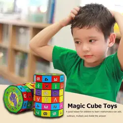 Пластик цифровой магический куб малыш цилиндр Математика сложение вычитания расчет обучение игрушка для обучение маленьких детей игрушка