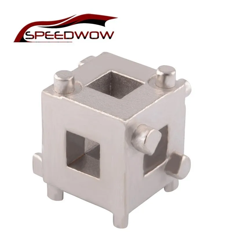 Silver Universal Car Vehicle Rear Drive Disc Brake Piston Remover Tool Caliper Wind Back Cube Calliper Adaptor 3//8 Disc Brake Piston Spreader Tool