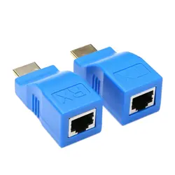 Конвертер 1080 P HDMI Extender до RJ45 над Cat 5e/6 сети LAN Ethernet адаптер 2019 Plug and play HD 1 пара