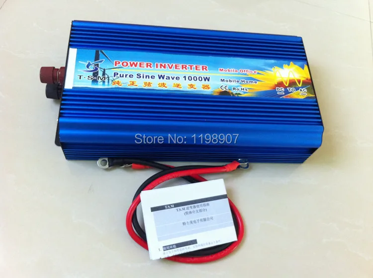 

digital display 1000W Pure Sine Wave Power Inverter DC24V to AC110V 60hz Converter