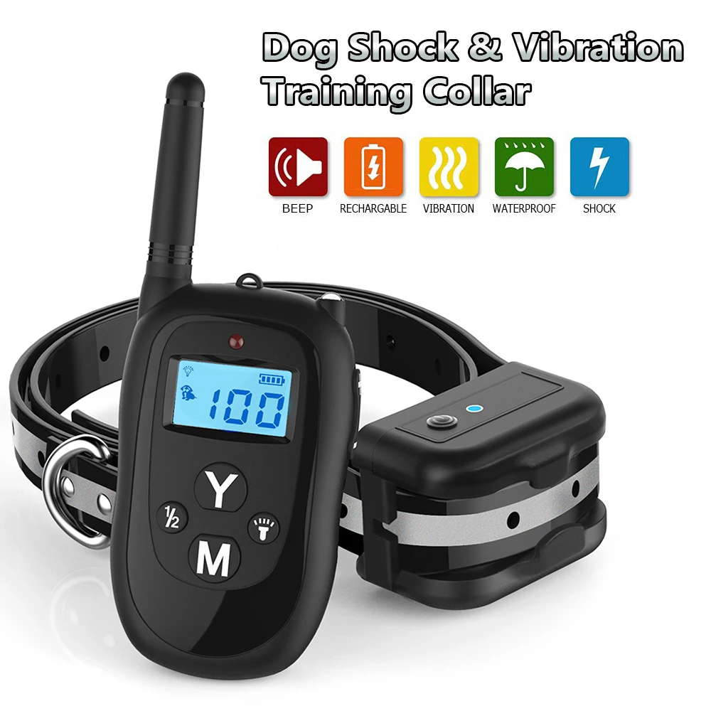

Dog Static Shock Collar Training Collar Vibration Waterproof Shock and Vibration 300 Meters Rechargeabe Shock Training Collar