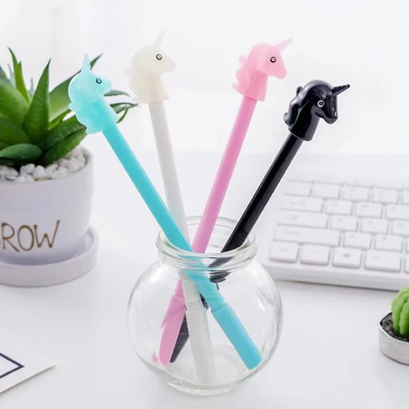 

Candy Colored UnicornGel Pen DIY Office Stationery School Supplies Smooth Writing Black And Blue Ink Pen 0.5mm 1PCS