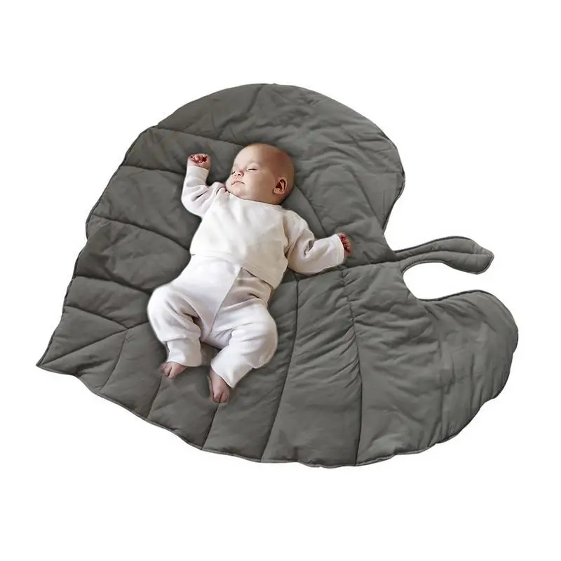 

Ins Creative Cotton Leaf Shape Baby Blanket Play Mat Kid Crawling Carpet Children 's Home Decor Baby Bedding Stroller Blanket