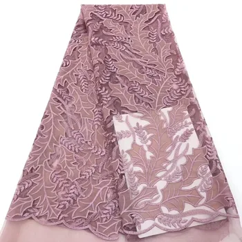 

African lace fabric stones 2019 high quality Swiss voile lace embroidery guipure Nigerian tulle lace fabrics hot sale for dress