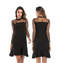 Spring and font b Summer b font New Boutique Simple Elegant Slim Slimming Sexy Hollow Mesh