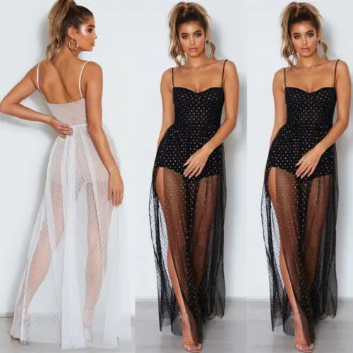 

Women Bathing Suit Lace Crochet Bikini Swimwear Cover Up Casual Beach Lace Dress