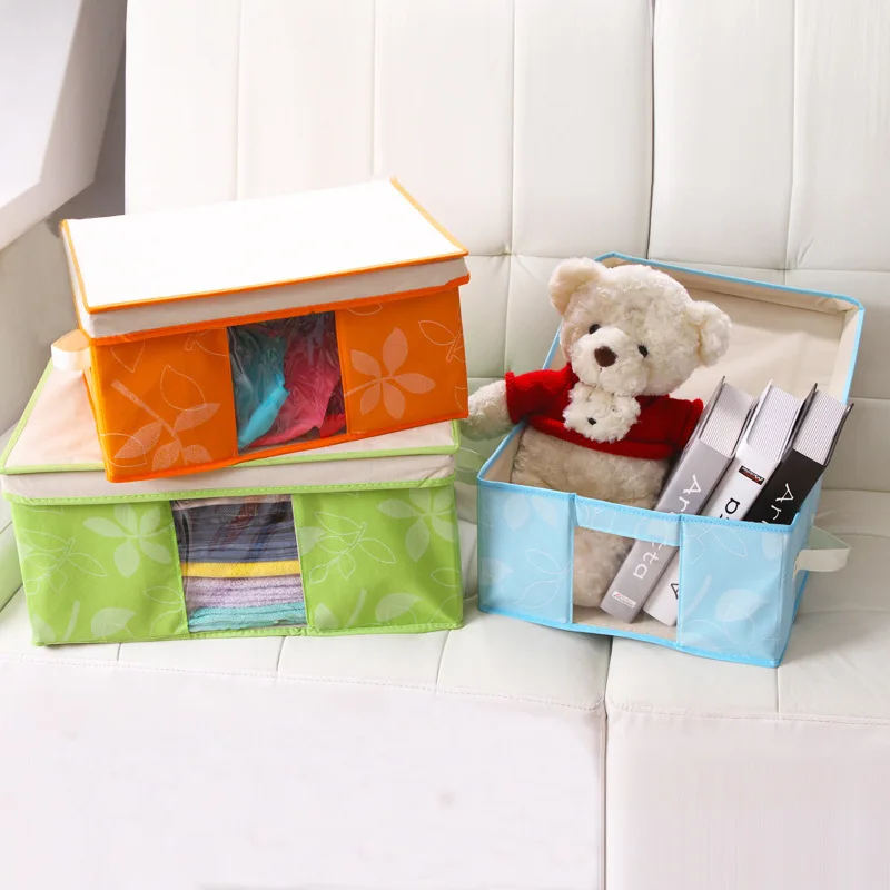 

Multi Home Furnishing Daily Expenses Non-woven Fabrics Leaf Fund Accept Bag Arrangement Box Makeup Organizer Room Decoration
