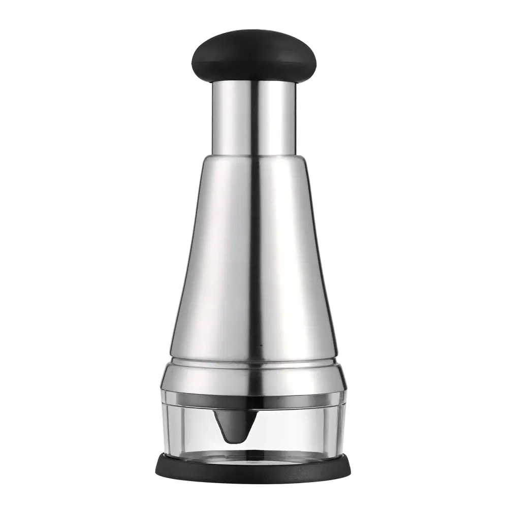 

Food Chopper Mincer Stainless Steel Blade Garlic Triturator Vegetable Masher Garlic Cutter Manual Chopper Tool for Ginger Onion