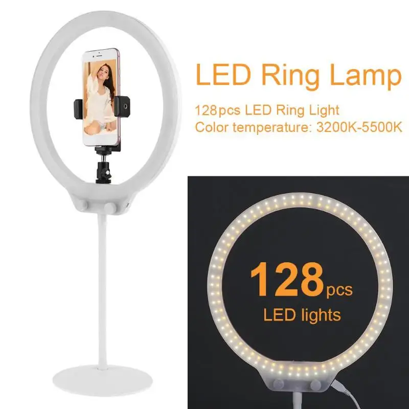

Dimmable LED Ring Flash Light beautiful Girl Photography LED Ring Light Fill Light Lamp With Holder For Phone Camera 2019 new