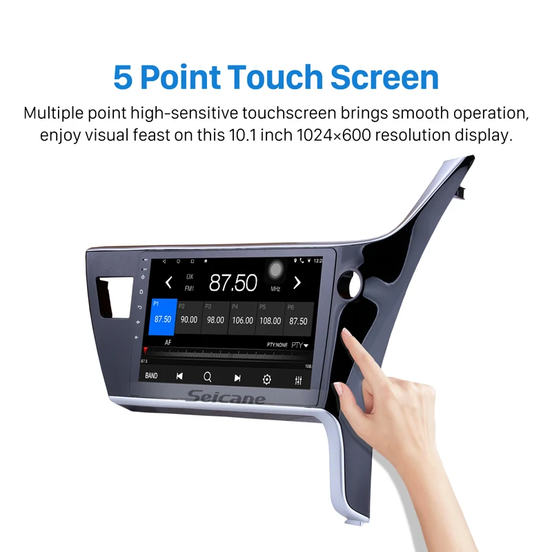 Cheap Seicane 10.1" Android 7.1/8.1 Car Radio For 2017 Toyota Corolla RHD Head Unit HD Touchscreen Multimedia Player Support RDS DVR 2