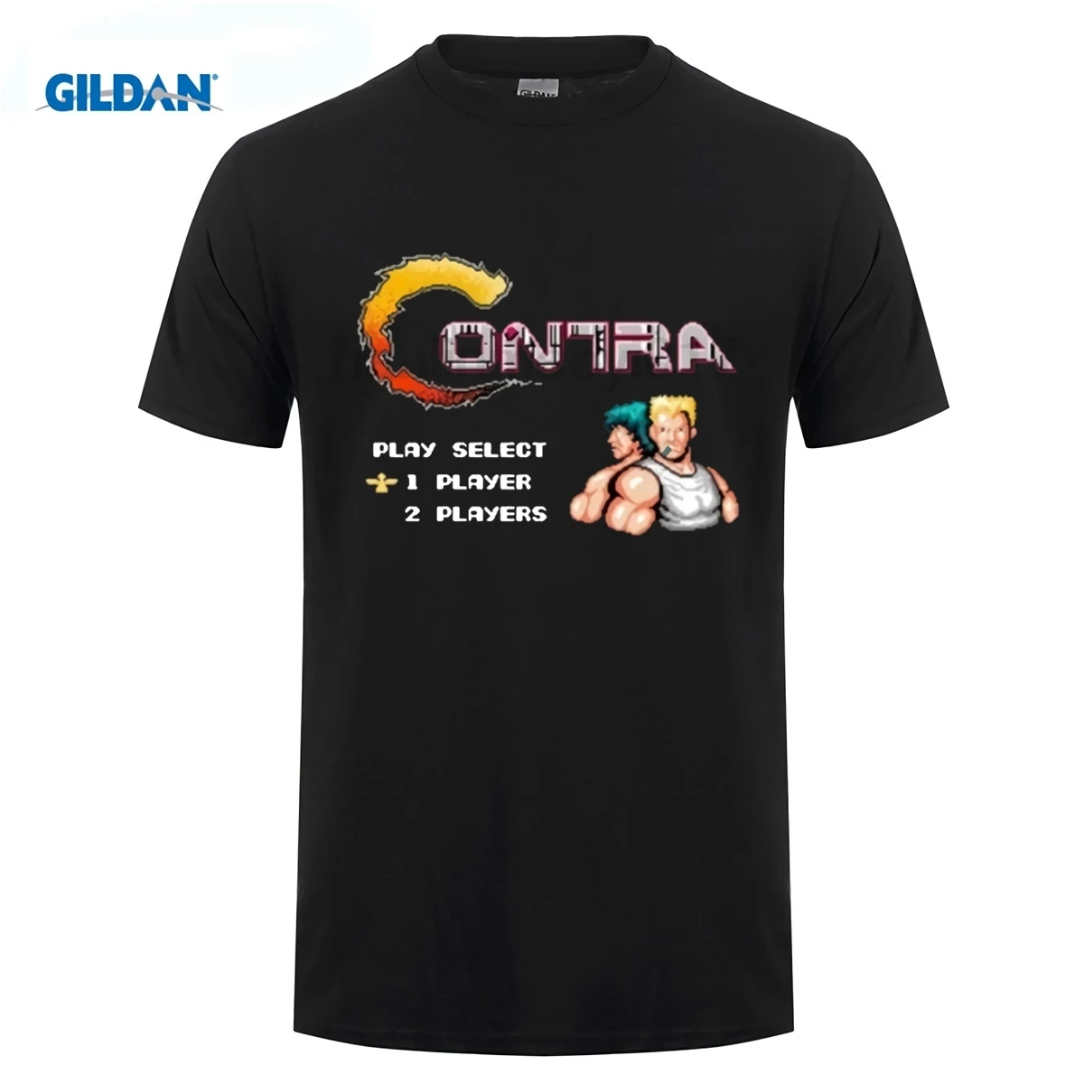 

GILDAN Contra Nes Video Game T Shirt Men'S T-Shirts Style Fashion Swag Men T Shirts T-Shirt Men New Top Tees