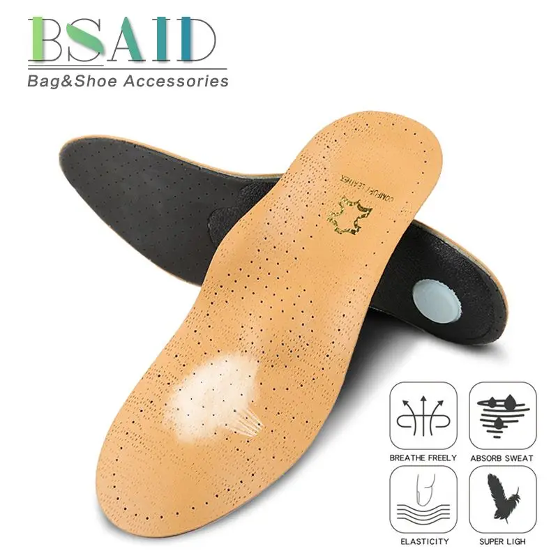 BSAID коровьей ортопедические стельки для обувь женские и мужские кроссовки 9908 арки поддержка обуви стельки массаж ног колодки Flatfoot