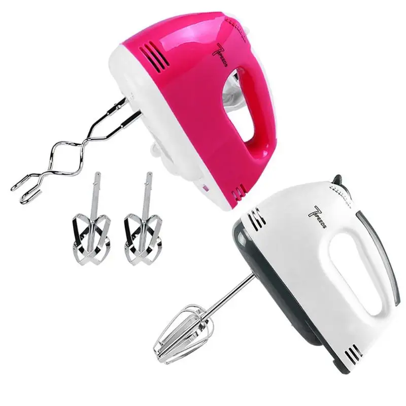 

Electric Handheld 7 Speed Kitchen Food Blender Egg Beater Cream Dough Mixer Whisk Cream Cake Baking Agitator Random Color