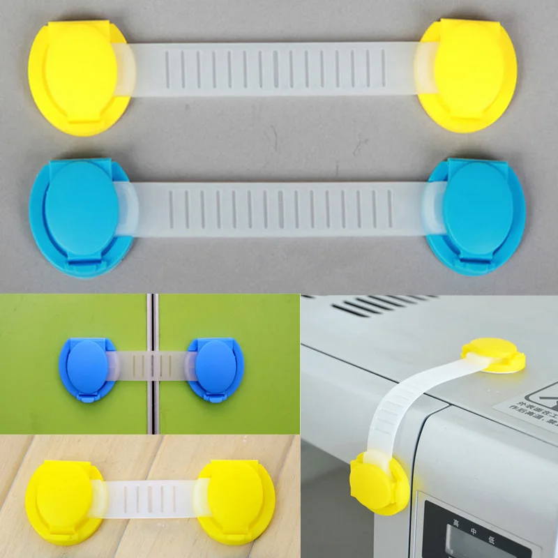 Детские Детская безопасность двери ABS замки безопасности ящик замок детские мебельные гарнитуры 10 шт. защитный замки Длинные Короткие стиль