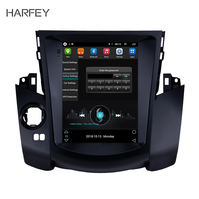

Harfey Car GPS Navi 4G LTE Android 6.0 Radio Unit 9.7"support Digital TV 1080P Backup Camera for 2008 2009 2010 2011 Toyota RAV4