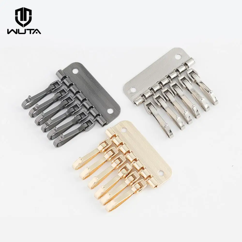 1//5pcs For Leather Bag 4//6Teeth DIY Key Holders Keyring Key Row Rivet Hook Craft