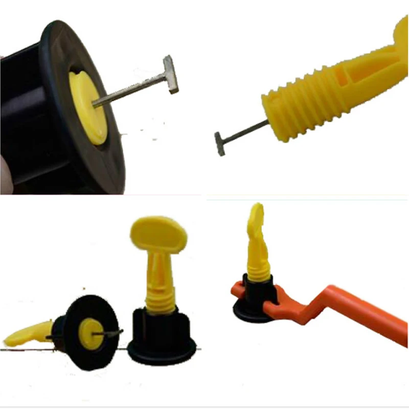 

300sets Repeated using T type tile leveling system Tools