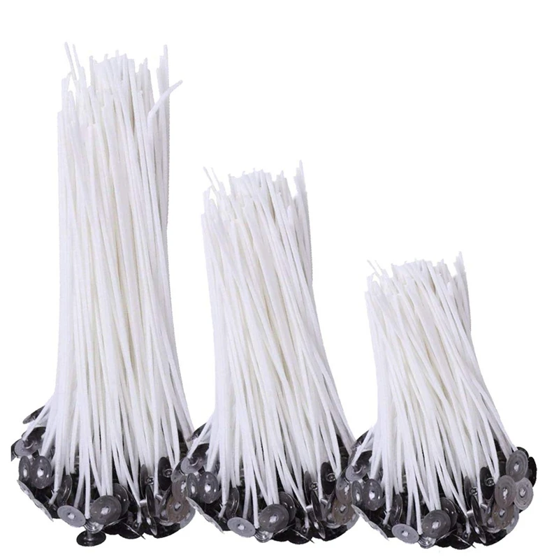 

150Pcs Natural Candle Wicks, 50Pcs 8 Inch Candle Wicks, 50Pcs 6 Inch Candle Wicks, 50Pcs 4 Inch Candle Wicks, Low Smoke Natura