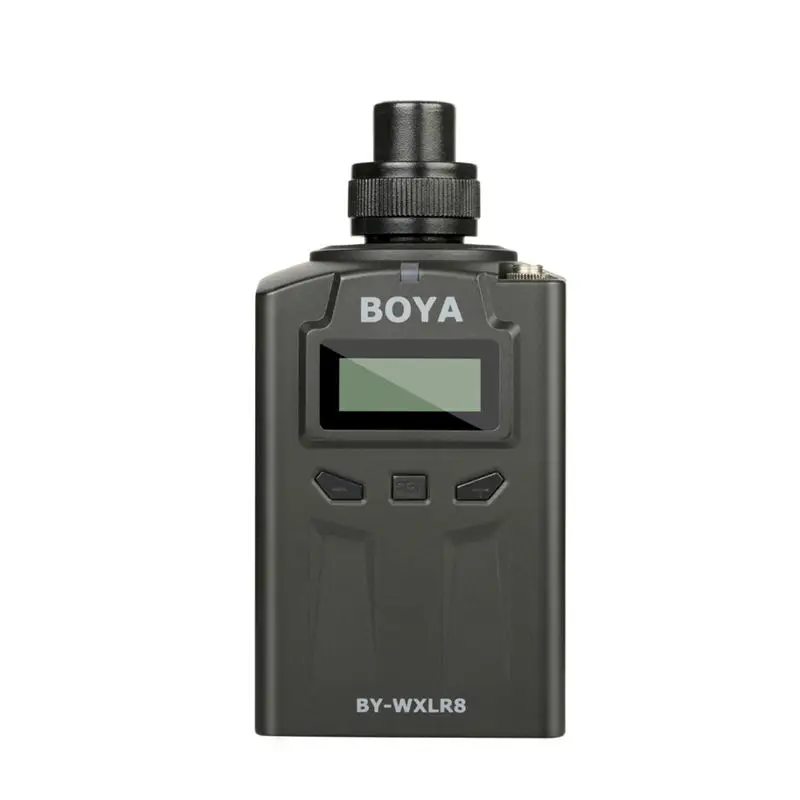 

Boya By-Wxlr8 Plug-On Xlr Audio Transmitter With Lcd Display For By-Wm8 By-Wm6 Wireless Lavalier Microphone System