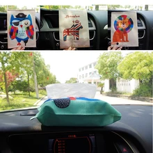 С изображением животных из мультфильмов автомобиль домашняя тканевая коробка салфетка бумажный контейнер милая бумага Полотенца чехол для дома украшения автомобиля