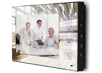 

XINSILU Home Security Doorbell Mirror Panel 7" Hands-free Monitor Video Door Phone Intercom System w/t 700TVL Outdoor Camera 1V1