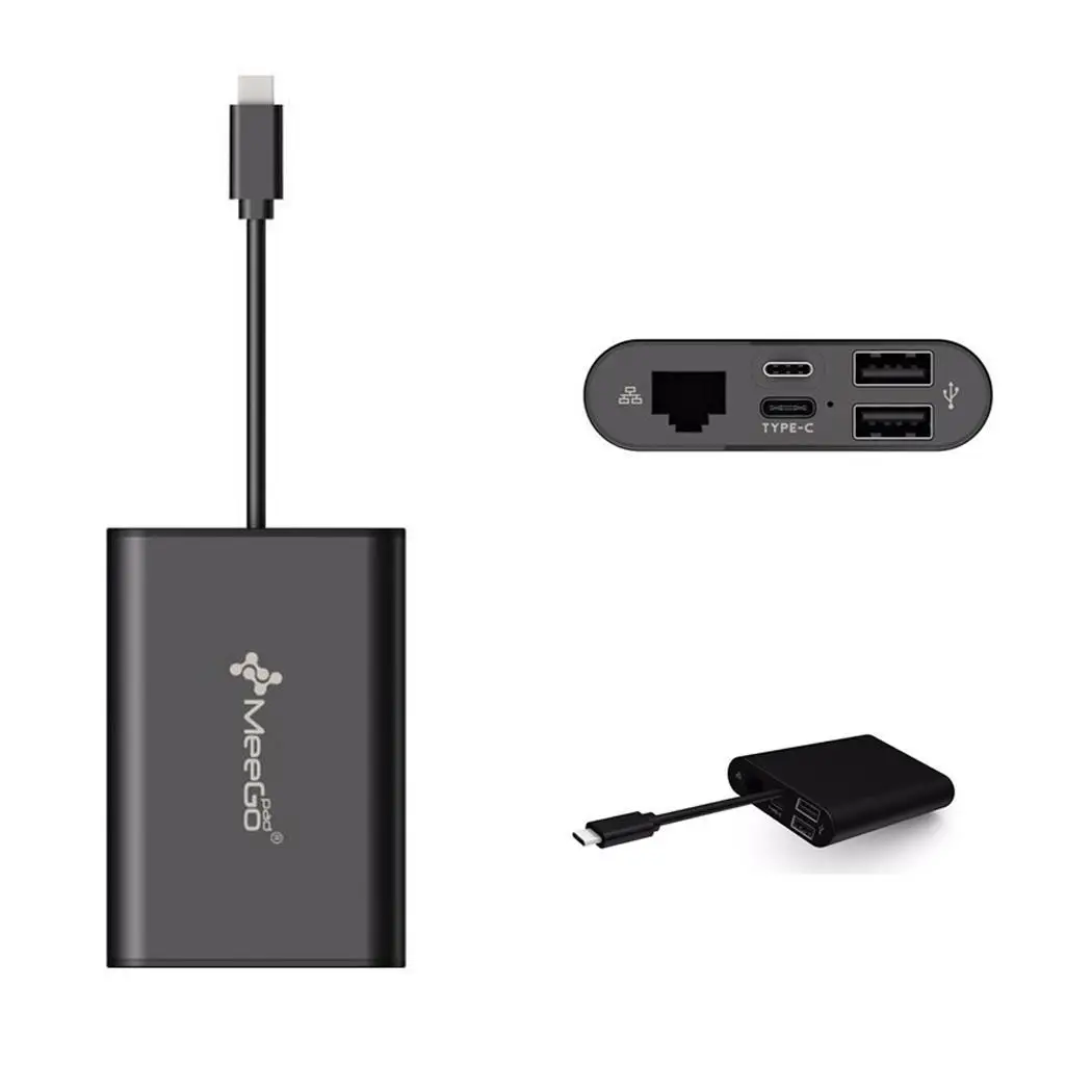 Meegopad Type C концентратор HD видео HDMI VGA выход Gigabit Ethernet RJ45 адаптер USB 3 0 порты DSP
