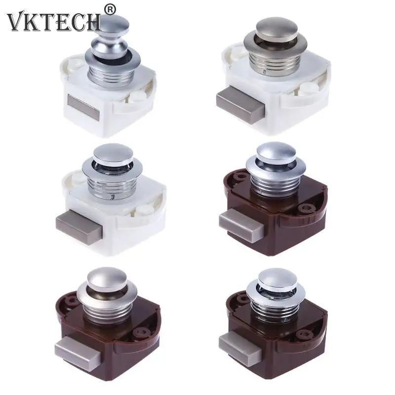 

Car Furniture Hardware Camper Car Push Lock Keyless Push Button Locks Camper Car Lock RV Caravan Boat Cabinet Latch Button Lock