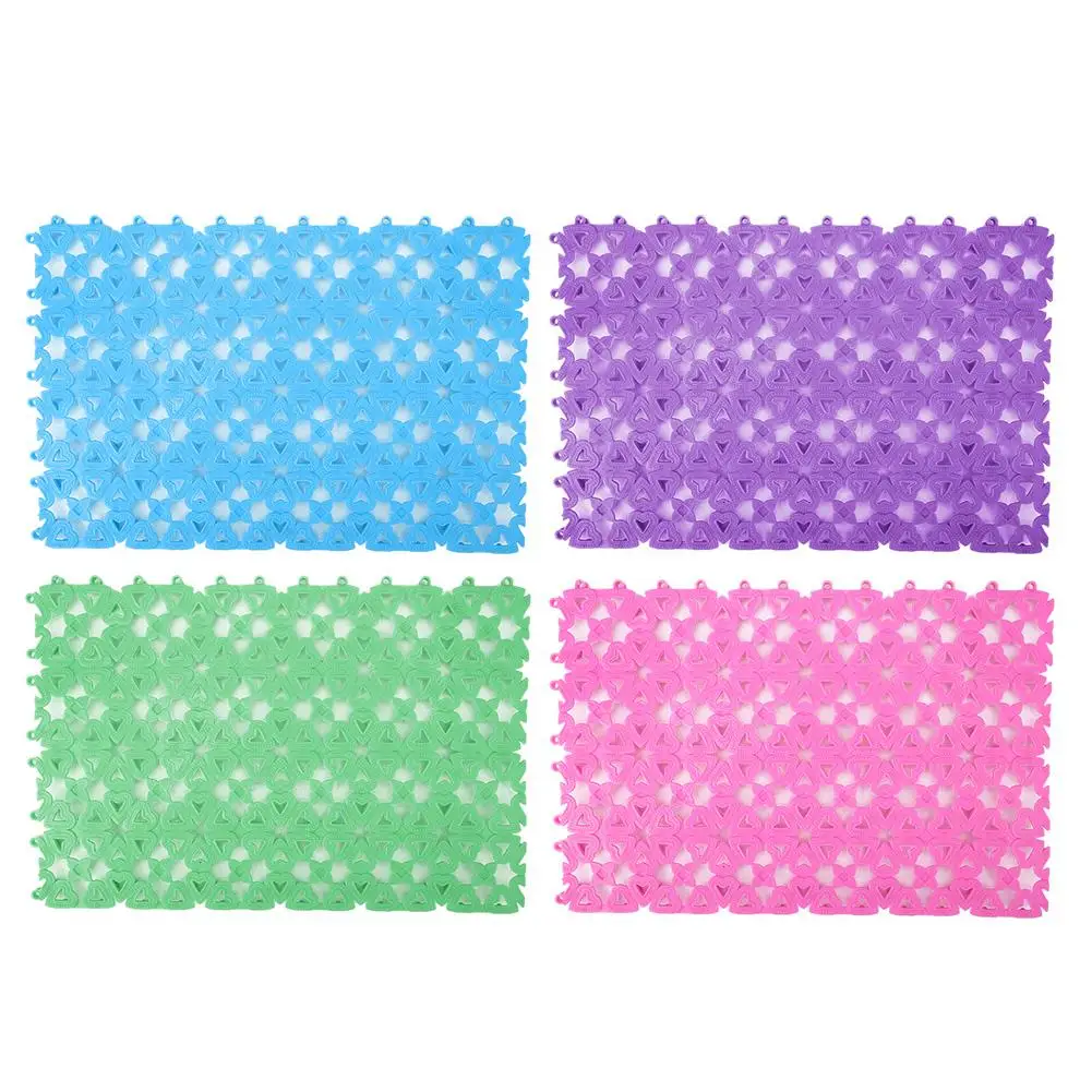 

Hot Pet Mesh Antiskid Pad Plastic Spliced Hollow Anti-slip Pet Mat For Cat Dog House Sofa Kennel Square House Beds Mat