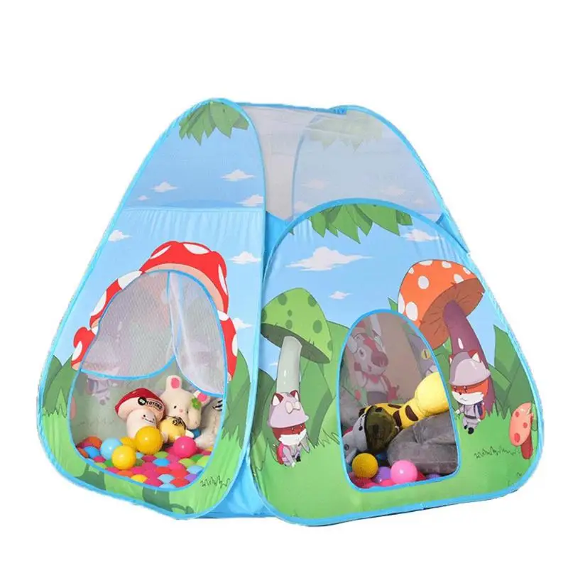 

Mushroom Forest Cartoon Teepee Toy Kid Play Tent Boy Girl Princess Castle Indoor Outdoor Kids House Play Ball Pit Pool Playhouse