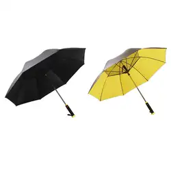Автоматический открытый зонтик Extra Large негабаритных ветрозащитный водостойкий Stick зонты с вентилятором товары для дома поставки