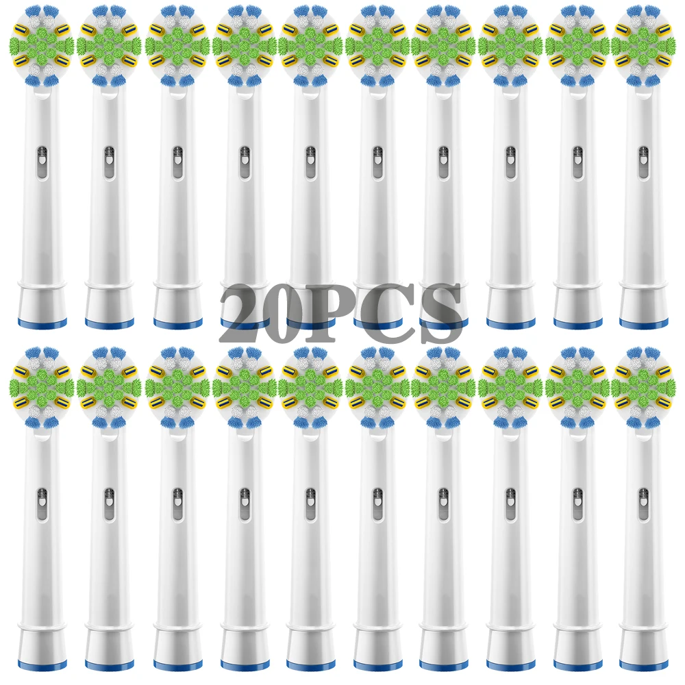 

20pcs EB25 Electric toothbrush heads Floss Action with Bacteria Guard Bristles Replacement Brush Heads For Braun Oral B triumph