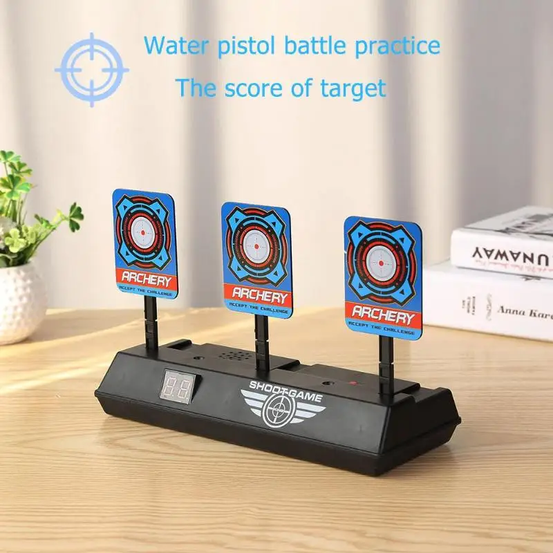 For Nerf Toys Shooting Target Kids Sound Light Shooting Game High Precision Scoring Auto Reset Electric Gun Target Accessories For Nerf Toys Shooting Target Kids Sound Light Shooting Game High Precision Scoring Auto Reset Electric Gun Target Accessories