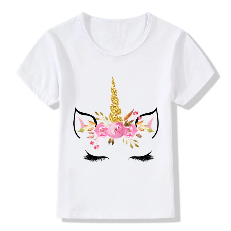 Download Cute Unicorn Face Design Children Funny T shirt Baby Boys ...