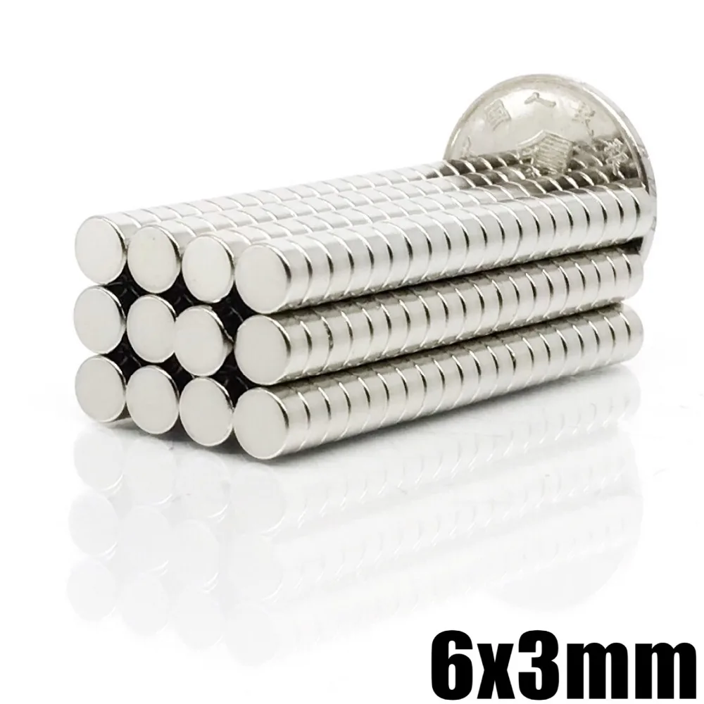 100pcs Neodymium 6x3 Rare Earth small super Strong Round