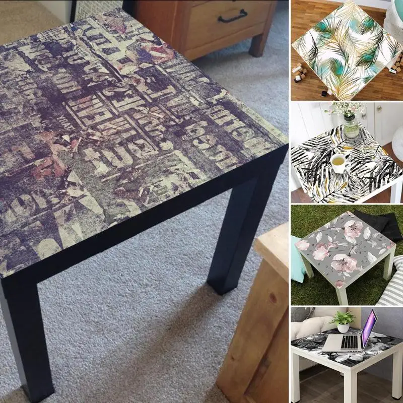 

PVC Waterproof Oil Proof Self-adhesive Film Table Decals Desk Sticker Home Decoration suitable for table European Style