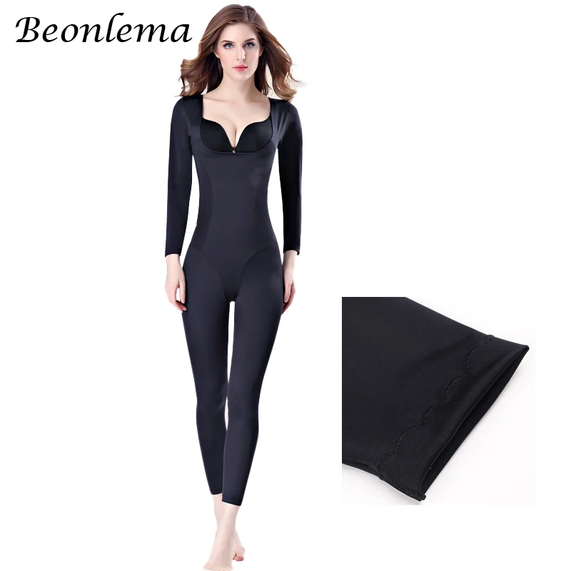 Beonlema Women Body Modeling Shaper Full Long Leg Shapewear Seamless Belly Compression Slimming Underwear Plus Size Bodysuit women body shaper