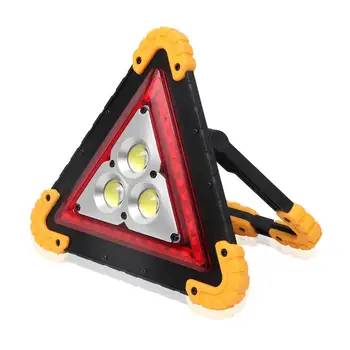 

30w COB Rechargable Outdoor Portable Handle Triangle Flashlight Car Repair Work Light Warning Traffic Light Emergency
