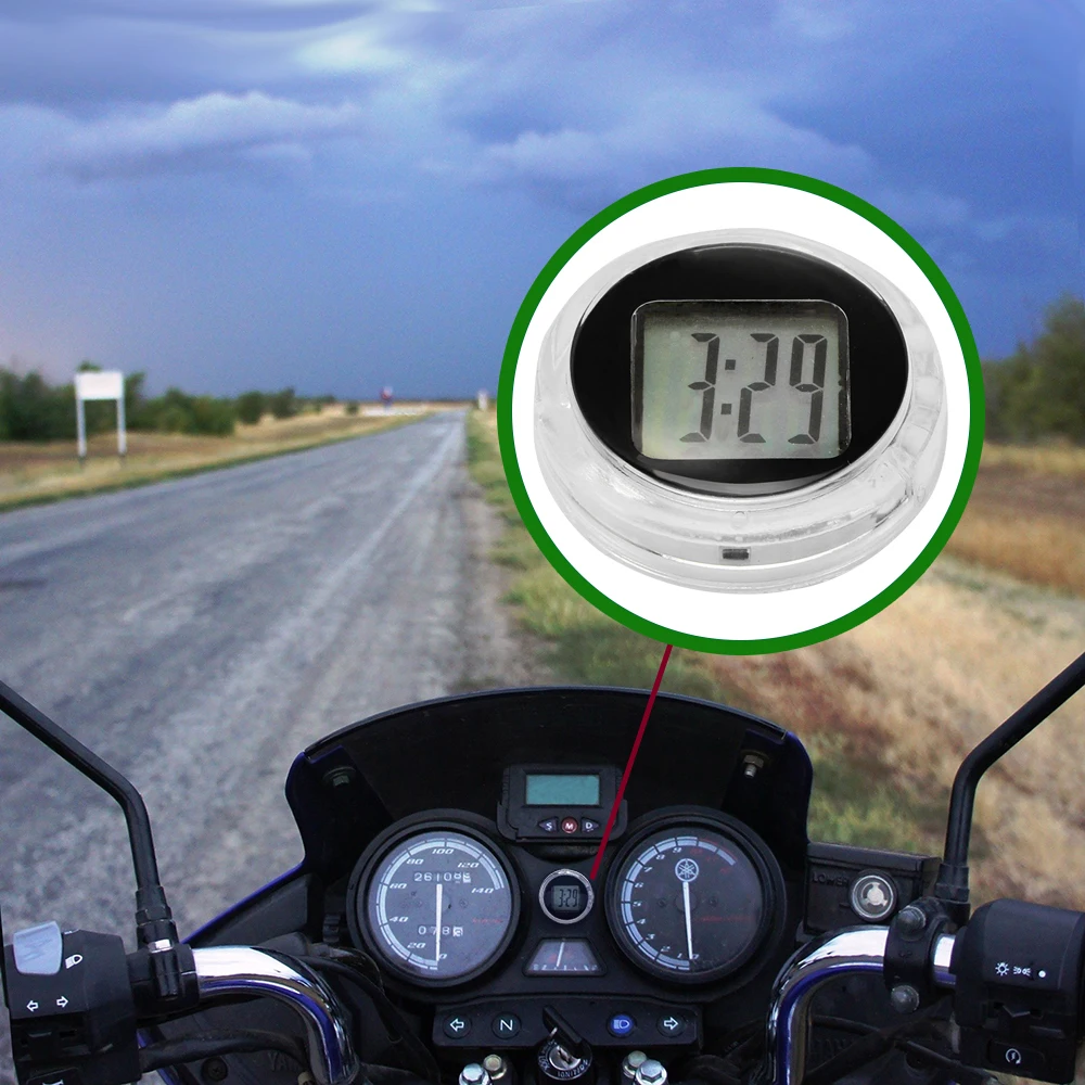 Универсальный Мотоцикл Часы часы водонепроницаемый палка-на кронштейн для мотоцикла часы мото костюм ATV все мото цифровые часы мото часы