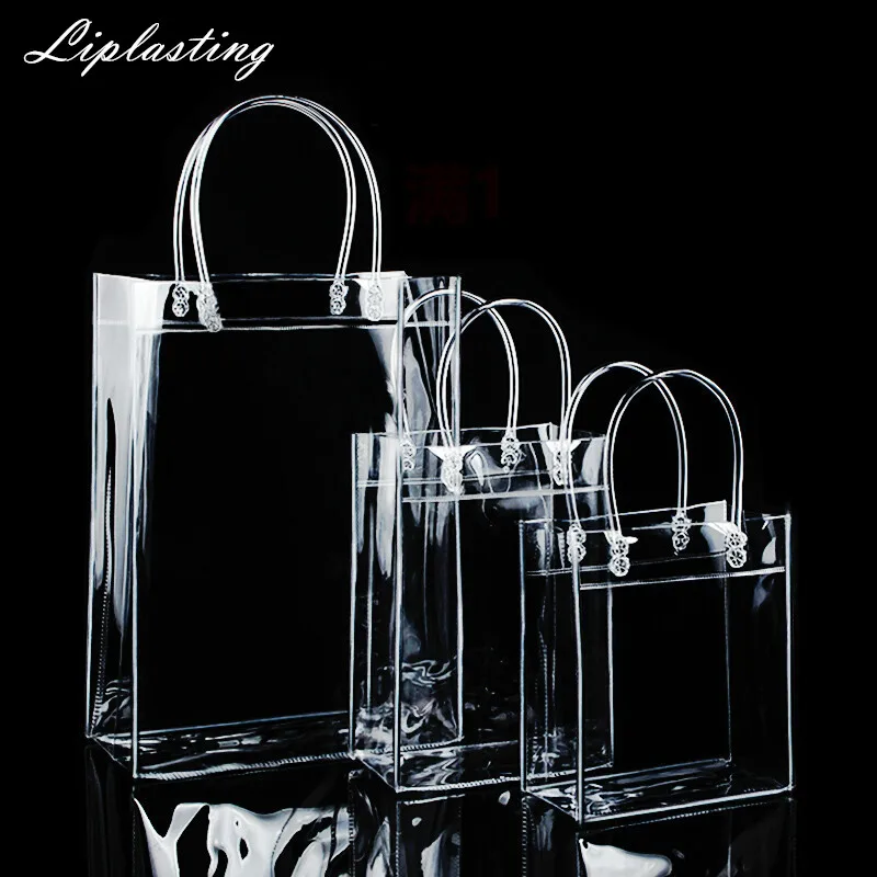 0 : Buy New Fashion PVC Women Clear Bag Transparent Tote Luxury Design Cosmetic ...