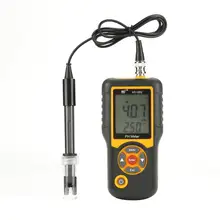 HT-1202 1 Set PH Meter High Accuracy Digital LCD Water Quality Tester PH mV Tester Temperature Meter 0~14PH ht 20 professional high accuracy digital gauss meter magnetic machine with magnetic field indicator digital gauss meter
