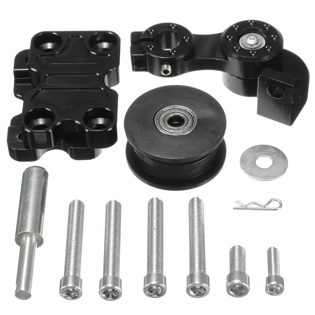 Universal Motorcycle Aluminum Roller Adjuster Chain Tensioner For Chopper ATV Dirt Bike