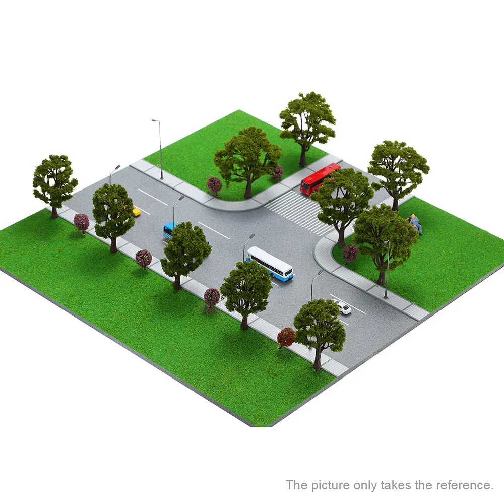 20 шт./компл. зеленых Pagodo дерева модель миниатюры деревья модель для поездок на поезде, макет сад пейзаж военных учений архитектурная модель