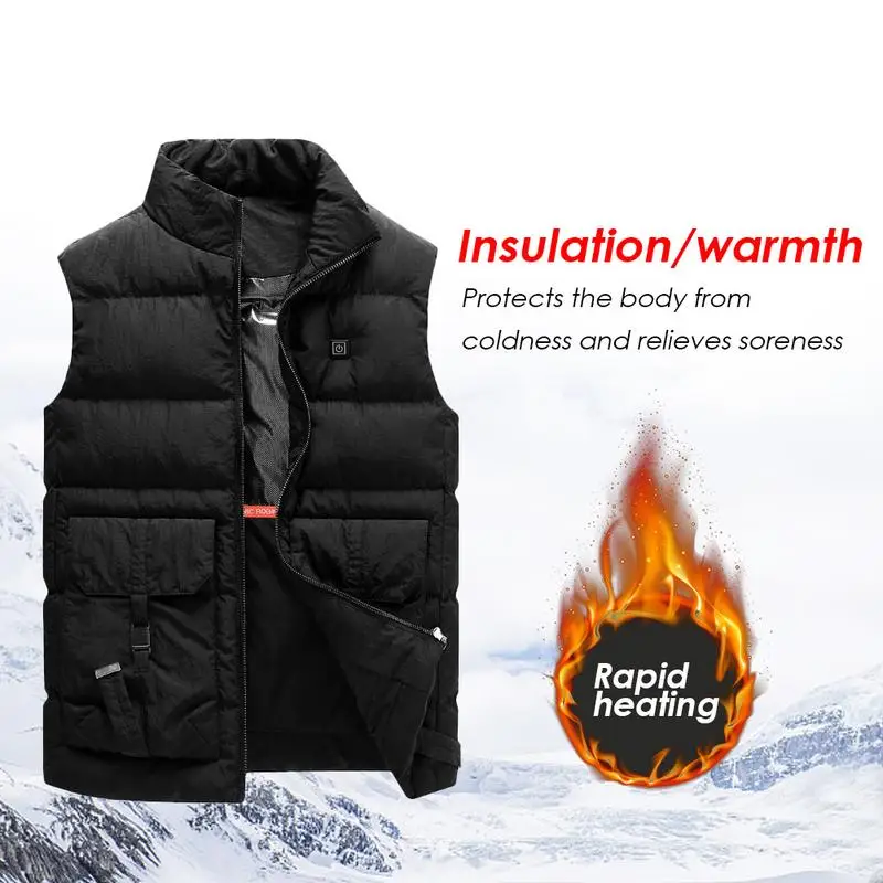 

Outdoor Winter USB Charging Heated Clothing Warm Vest Rechargeable Gilet For Outdoor Sports Skiing Skating Electric Heating Vest