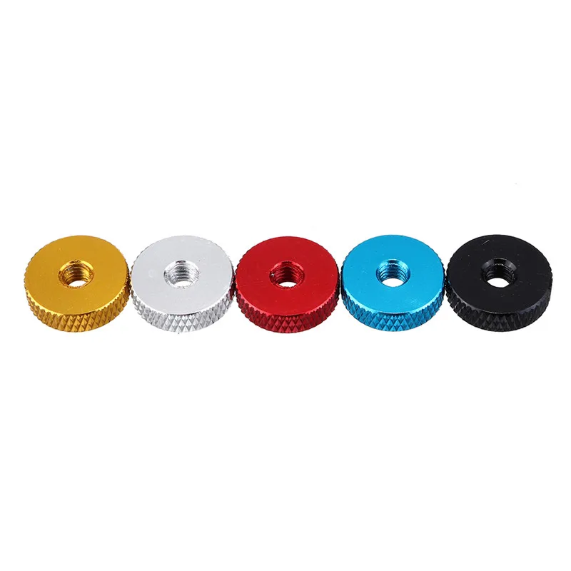 

10PCS M3/M4 Manual Knurled Thumb Aluminum Alloy Screw Nut Spacer Flat Washer for RC Remote Control Toys Spare Parts Accessories