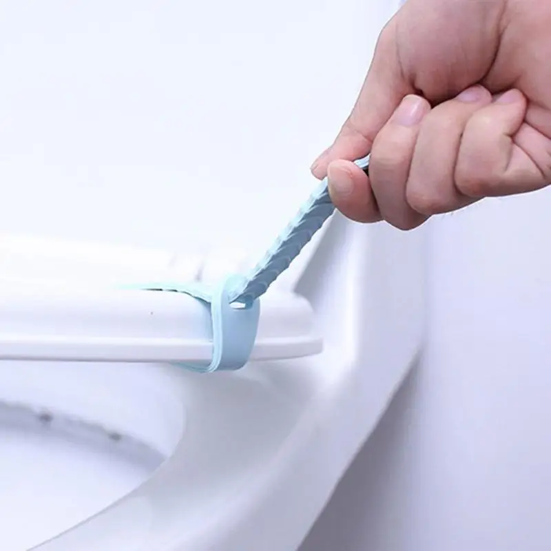 1pc Portable Silicone Toilet Seat Lifters Closestool Sanitary Cover Lifting Device Home Bathroom Products Set