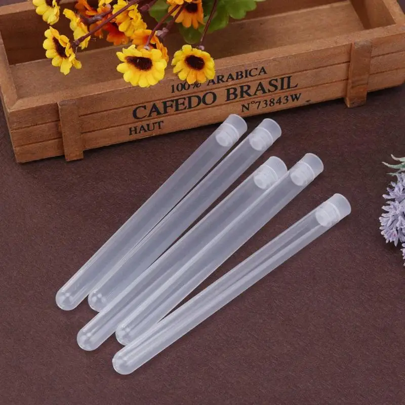 

5pcs/set Plastic Thin Transparent Sealed Needle Bottle Sundries Storage Jar