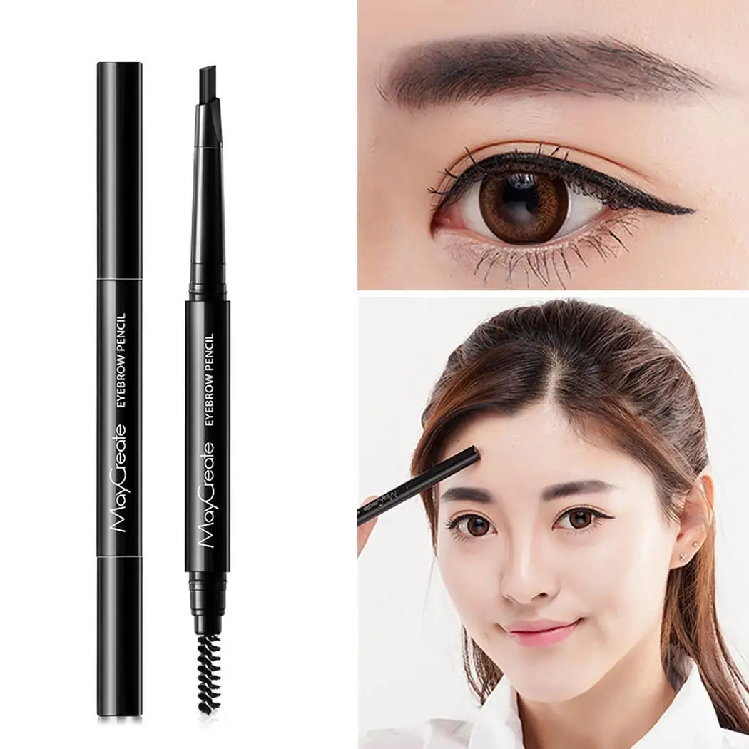 Eyebrow Stage Pencil Long-Lasting As Cream Natural Wedding Portable Waterproof etc Party Casual Double-head Shown | Красота и